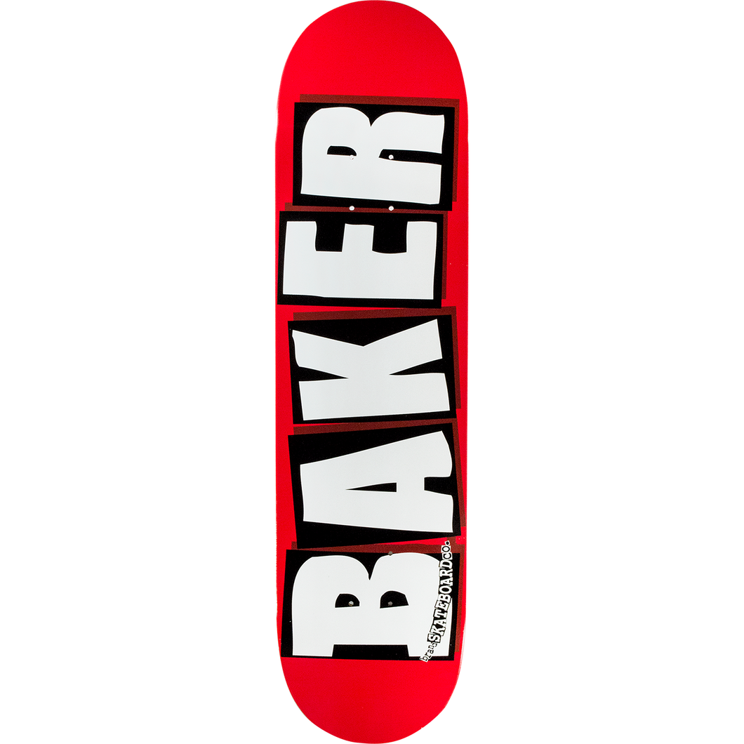 Baker - Brand Logo Deck Red/White 8.25