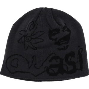 Quasi Stoneage Beanie- Charcoal Grey