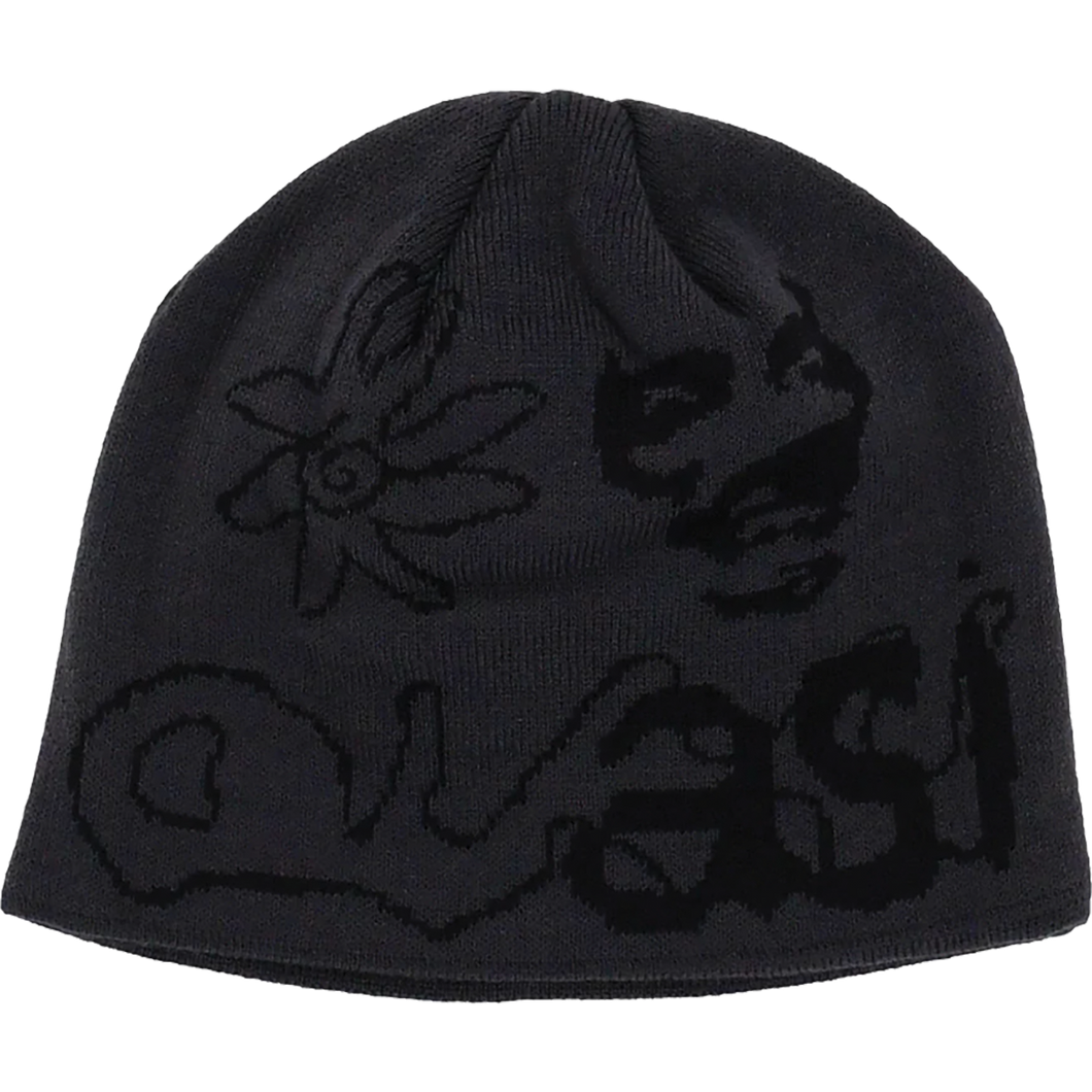 Quasi Stoneage Beanie- Charcoal Grey