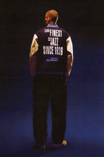 Load image into Gallery viewer, Butter Goods - Blue Note Varsity Jacket, Navy / Cream
