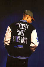 Load image into Gallery viewer, Butter Goods - Blue Note Varsity Jacket, Navy / Cream
